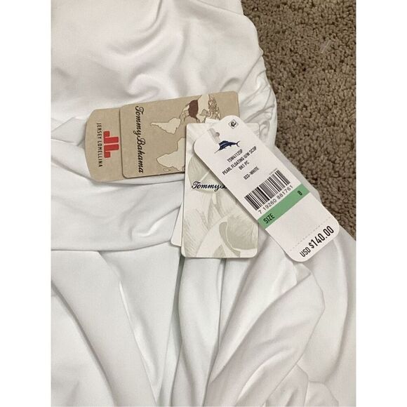 New. Tommy Bahama white cross front swimsuit. Size 8. Retail $140 - Picture 10 of 10